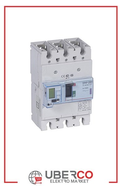 LEGRAND 420547Legrand DPX3 250 Kompakt Şalter - Elektronik (toprak hatasına karşı koruma) - 3 kutup - Icu(kA) 50 - In(A) 160Legrand DPX3 250 Kompakt Şalter - Elektronik (toprak{ubercoelektromarket}