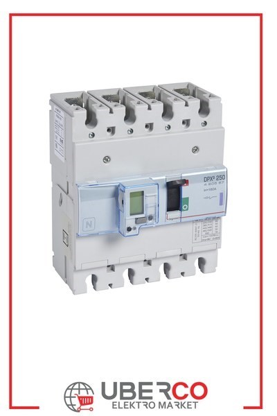 LEGRAND 420557Legrand DPX3 250 Kompakt Şalter - Elektronik (toprak hatasına karşı koruma) - 4 kutup - Icu(kA) 50 - In(A) 160Legrand DPX3 250 Kompakt Şalter - Elektronik (toprak{ubercoelektromarket}