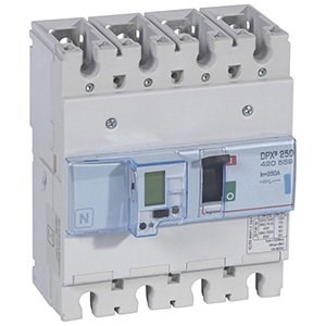 LEGRAND 420559Legrand DPX3 250 Kompakt Şalter - Elektronik (toprak hatasına karşı koruma) - 4 kutup - Icu(kA) 50 - In(A) 250Legrand DPX3 250 Kompakt Şalter - Elektronik (toprak{ubercoelektromarket}