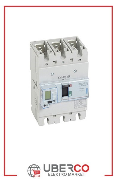 LEGRAND 420637Legrand DPX3 250 Kompakt Şalter - Elektronik korumalı - 3 kutup - Icu(kA) 70 - In(A) 100Legrand DPX3 250 Kompakt Şalter - Elektronik korumalı - 3{ubercoelektromarket}