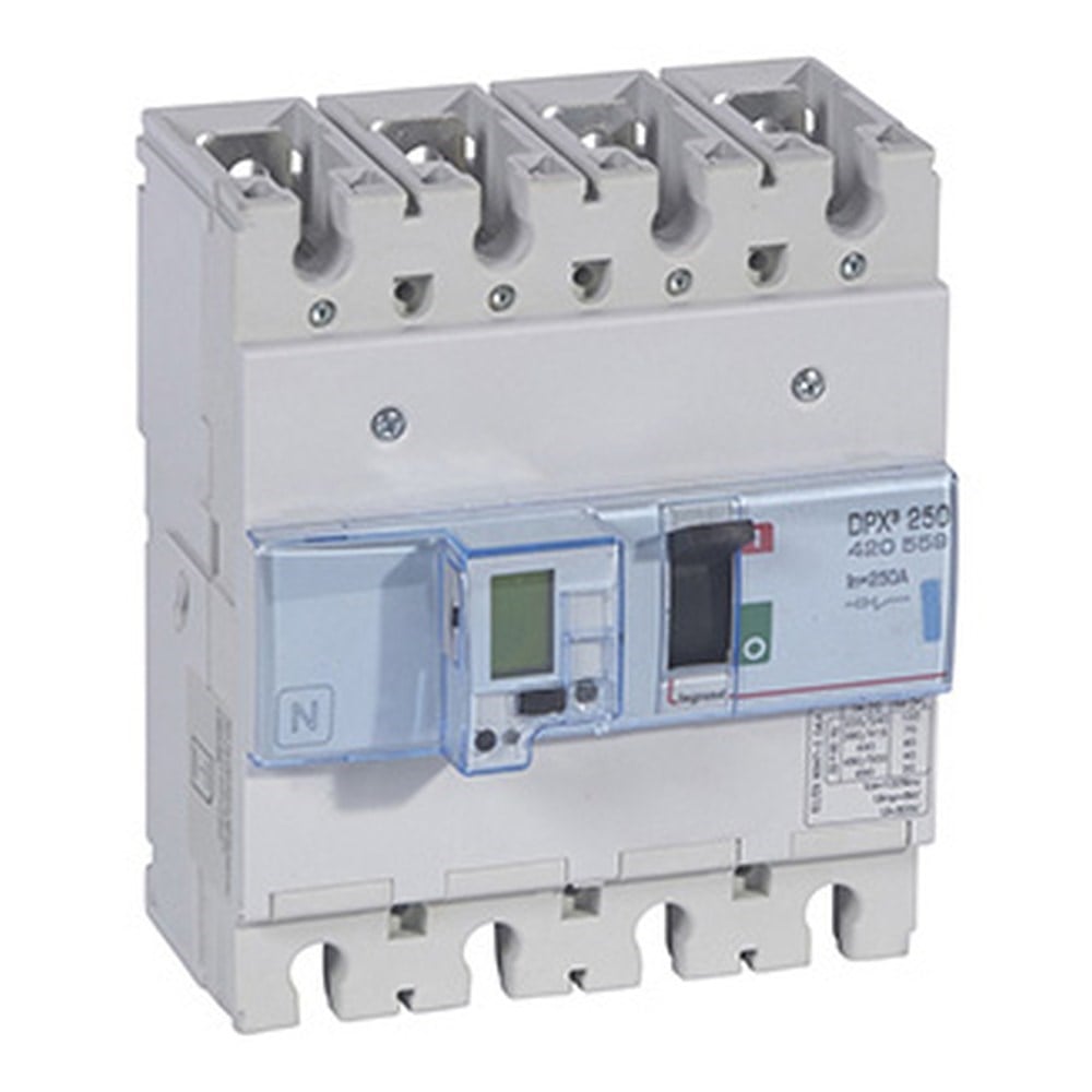 LEGRAND 420559Legrand DPX3 250 Kompakt Şalter - Elektronik (toprak hatasına karşı koruma) - 4 kutup - Icu(kA) 50 - In(A) 250Legrand DPX3 250 Kompakt Şalter - Elektronik (toprak{ubercoelektromarket}