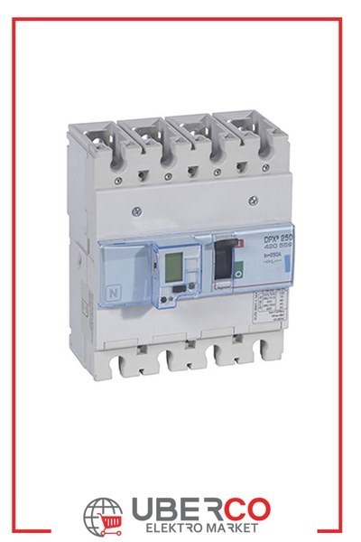 LEGRAND 420559Legrand DPX3 250 Kompakt Şalter - Elektronik (toprak hatasına karşı koruma) - 4 kutup - Icu(kA) 50 - In(A) 250Legrand DPX3 250 Kompakt Şalter - Elektronik (toprak{ubercoelektromarket}