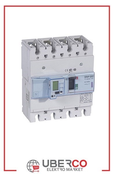 LEGRAND 420375Legrand DPX3 250 Kompakt Şalter - Elektronik korumalı - 4 kutup - Icu(kA) 50 - In(A) 100Legrand DPX3 250 Kompakt Şalter - Elektronik korumalı - 4{ubercoelektromarket}
