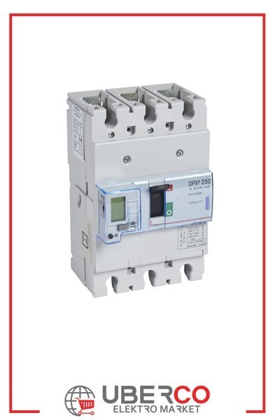 LEGRAND 420545Legrand DPX3 250 Kompakt Şalter - Elektronik (toprak hatasına karşı koruma) - 3 kutup - Icu(kA) 50 - In(A) 100Legrand DPX3 250 Kompakt Şalter - Elektronik (toprak{ubercoelektromarket}