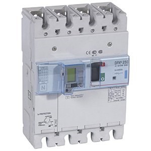 LEGRAND 420659Legrand DPX3 250 Kompakt Şalter - Elektronik korumalı - 4 kutup - Entegre kaçak akım modüllü - Icu(kA) 70 - In(A) 250Legrand DPX3 250 Kompakt Şalter - Elektronik korumalı - 4{ubercoelektromarket}