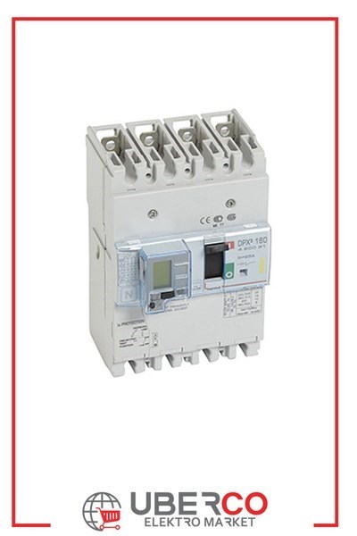 LEGRAND 420629Legrand DPX3 250 Kompakt Şalter - Termik manyetik - 4 kutup - Entegre kaçak akım modüllü - Icu(kA) 70 - In(A) 250Legrand DPX3 250 Kompakt Şalter - Termik manyetik - 4 kutup{ubercoelektromarket}