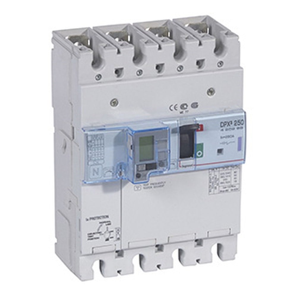 LEGRAND 420288Legrand DPX3 250 Kompakt Şalter - Termik manyetik - 4 kutup - Entegre kaçak akım modüllü - Icu(kA) 50 - In(A) 200Legrand DPX3 250 Kompakt Şalter - Termik manyetik - 4 kutup{ubercoelektromarket}