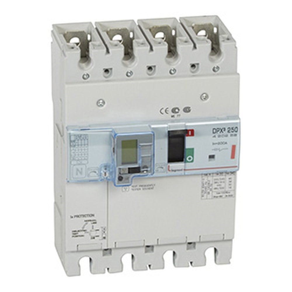 LEGRAND 420258Legrand DPX3 250 Kompakt Şalter - Termik manyetik - 4 kutup - Entegre kaçak akım modüllü - Icu(kA) 36 - In(A) 200Legrand DPX3 250 Kompakt Şalter - Termik manyetik - 4 kutup{ubercoelektromarket}