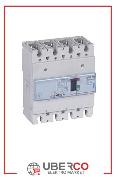 LEGRAND 420618Legrand DPX3 250 Kompakt Şalter - Termik manyetik - 4 kutup - Icu(kA) 70 - In(A) 200Legrand DPX3 250 Kompakt Şalter - Termik manyetik - 4 kutup{ubercoelektromarket}