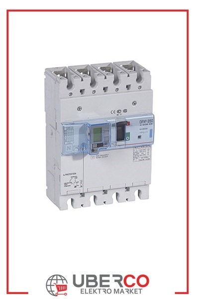 LEGRAND 420628Legrand DPX3 250 Kompakt Şalter - Termik manyetik - 4 kutup - Entegre kaçak akım modüllü - Icu(kA) 70 - In(A) 200Legrand DPX3 250 Kompakt Şalter - Termik manyetik - 4 kutup{ubercoelektromarket}