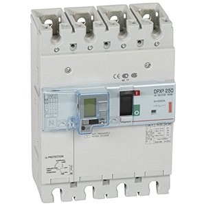 LEGRAND 420259Legrand DPX3 250 Kompakt Şalter - Termik manyetik - 4 kutup - Entegre kaçak akım modüllü - Icu(kA) 36 - In(A) 250Legrand DPX3 250 Kompakt Şalter - Termik manyetik - 4 kutup{ubercoelektromarket}