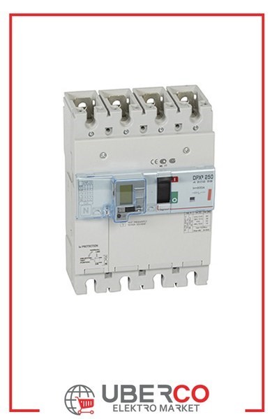 LEGRAND 420258Legrand DPX3 250 Kompakt Şalter - Termik manyetik - 4 kutup - Entegre kaçak akım modüllü - Icu(kA) 36 - In(A) 200Legrand DPX3 250 Kompakt Şalter - Termik manyetik - 4 kutup{ubercoelektromarket}