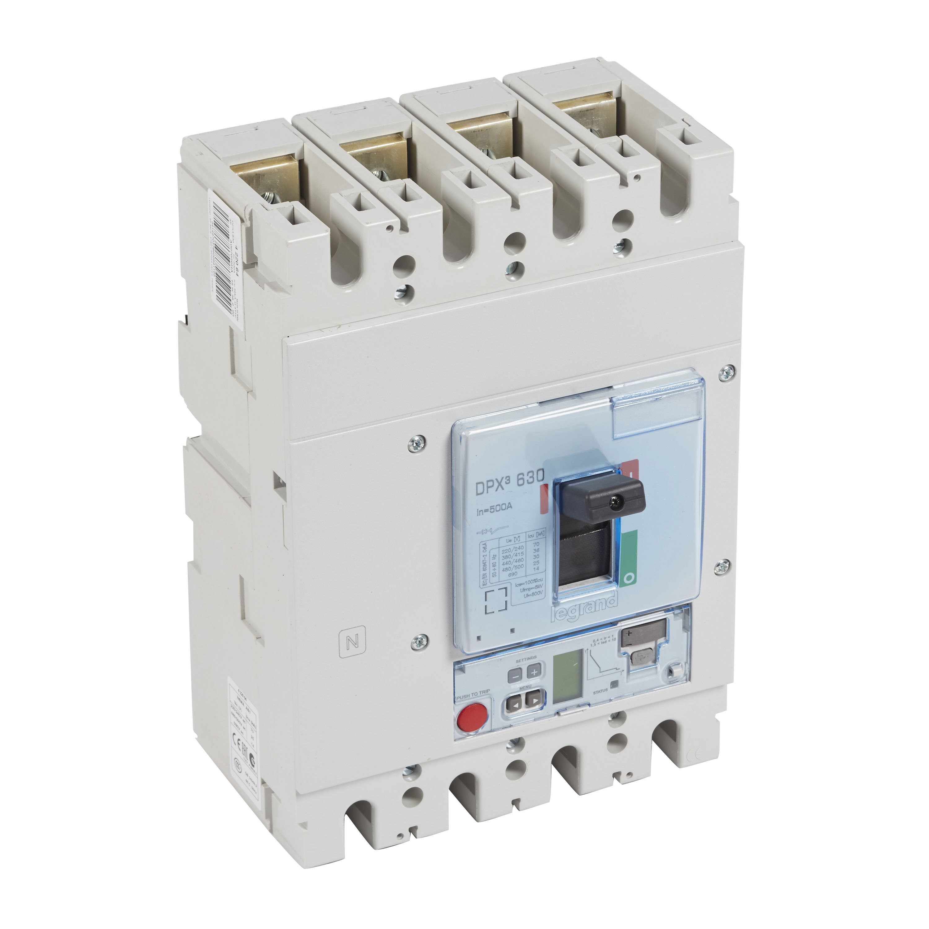LEGRAND 422092Legrand DPX3 630 Kompakt Şalter - Elektronik S2 Versiyon - 4 kutup - Icu(kA) 100 - In(A) 320Legrand DPX3 630 Kompakt Şalter - Elektronik S2 Versiyon - 4{ubercoelektromarket}