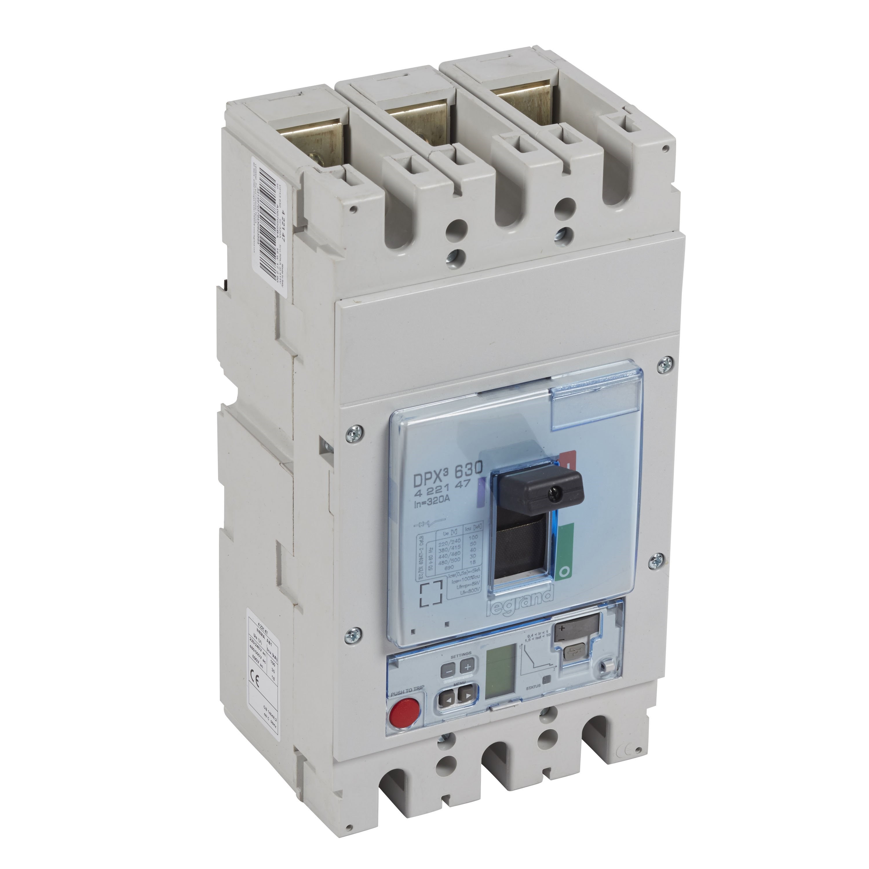 LEGRAND 422147Legrand DPX3 630 Kompakt Şalter - Elektronik Sg Versiyon - 3 kutup - Icu(kA) 50 - In(A) 320Legrand DPX3 630 Kompakt Şalter - Elektronik Sg Versiyon - 3{ubercoelektromarket}
