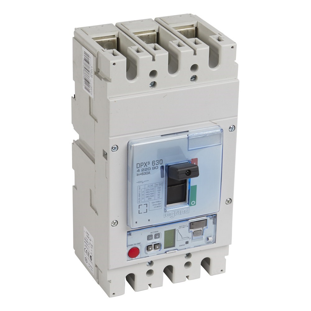 LEGRAND 422090Legrand DPX3 630 Kompakt Şalter - Elektronik S2 Versiyon - 3 kutup - Icu(kA) 100 - In(A) 630Legrand DPX3 630 Kompakt Şalter - Elektronik S2 Versiyon - 3{ubercoelektromarket}