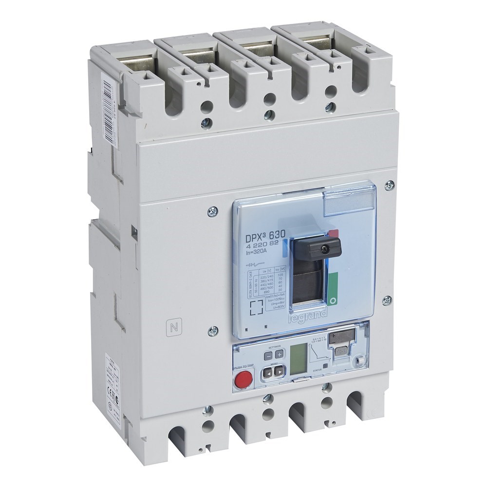 LEGRAND 422082Legrand DPX3 630 Kompakt Şalter - Elektronik S2 Versiyon - 4 kutup - Icu(kA) 70 - In(A) 320Legrand DPX3 630 Kompakt Şalter - Elektronik S2 Versiyon - 4{ubercoelektromarket}