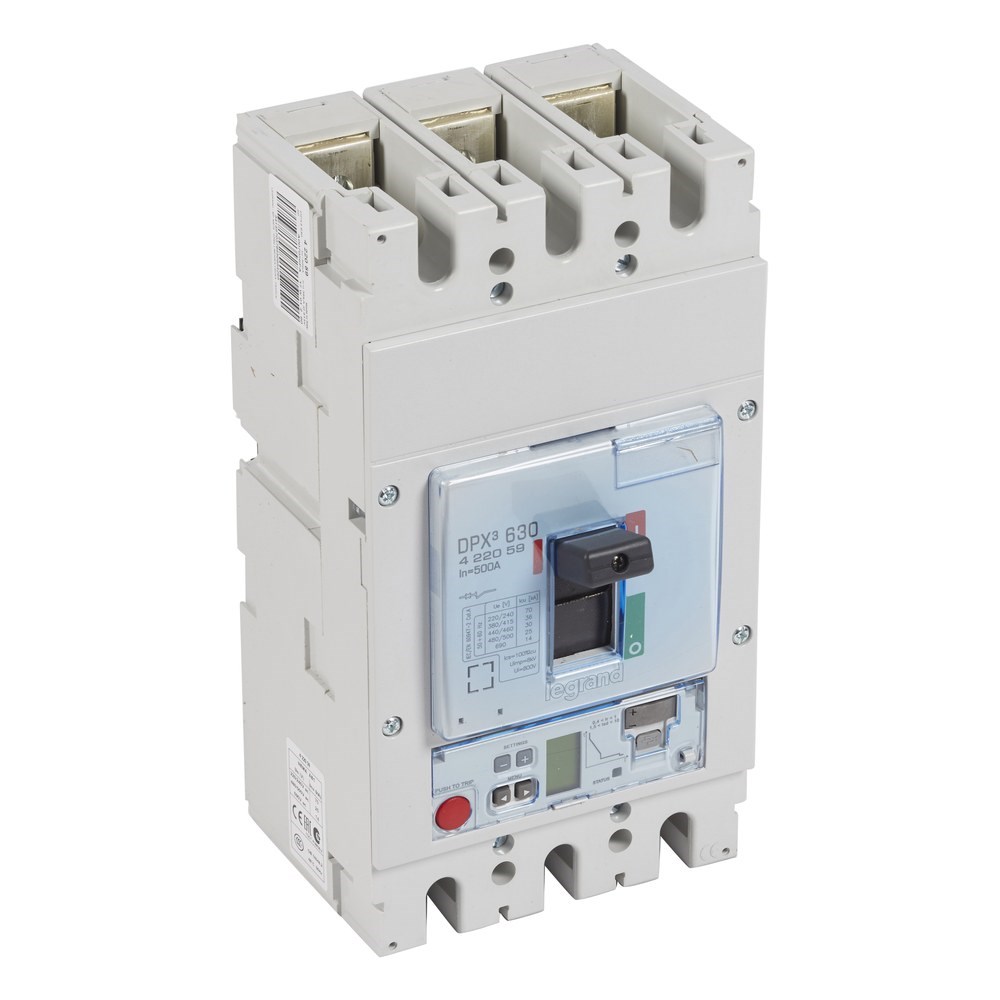 LEGRAND 422059Legrand DPX3 630 Kompakt Şalter - Elektronik S2 Versiyon - 3 kutup - Icu(kA) 36 - In(A) 500Legrand DPX3 630 Kompakt Şalter - Elektronik S2 Versiyon - 3{ubercoelektromarket}