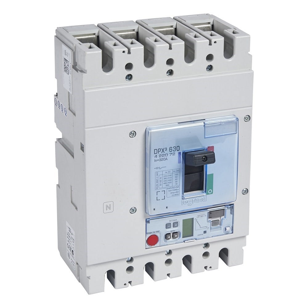 LEGRAND 422072Legrand DPX3 630 Kompakt Şalter - Elektronik S2 Versiyon - 4 kutup - Icu(kA) 50 - In(A) 320Legrand DPX3 630 Kompakt Şalter - Elektronik S2 Versiyon - 4{ubercoelektromarket}