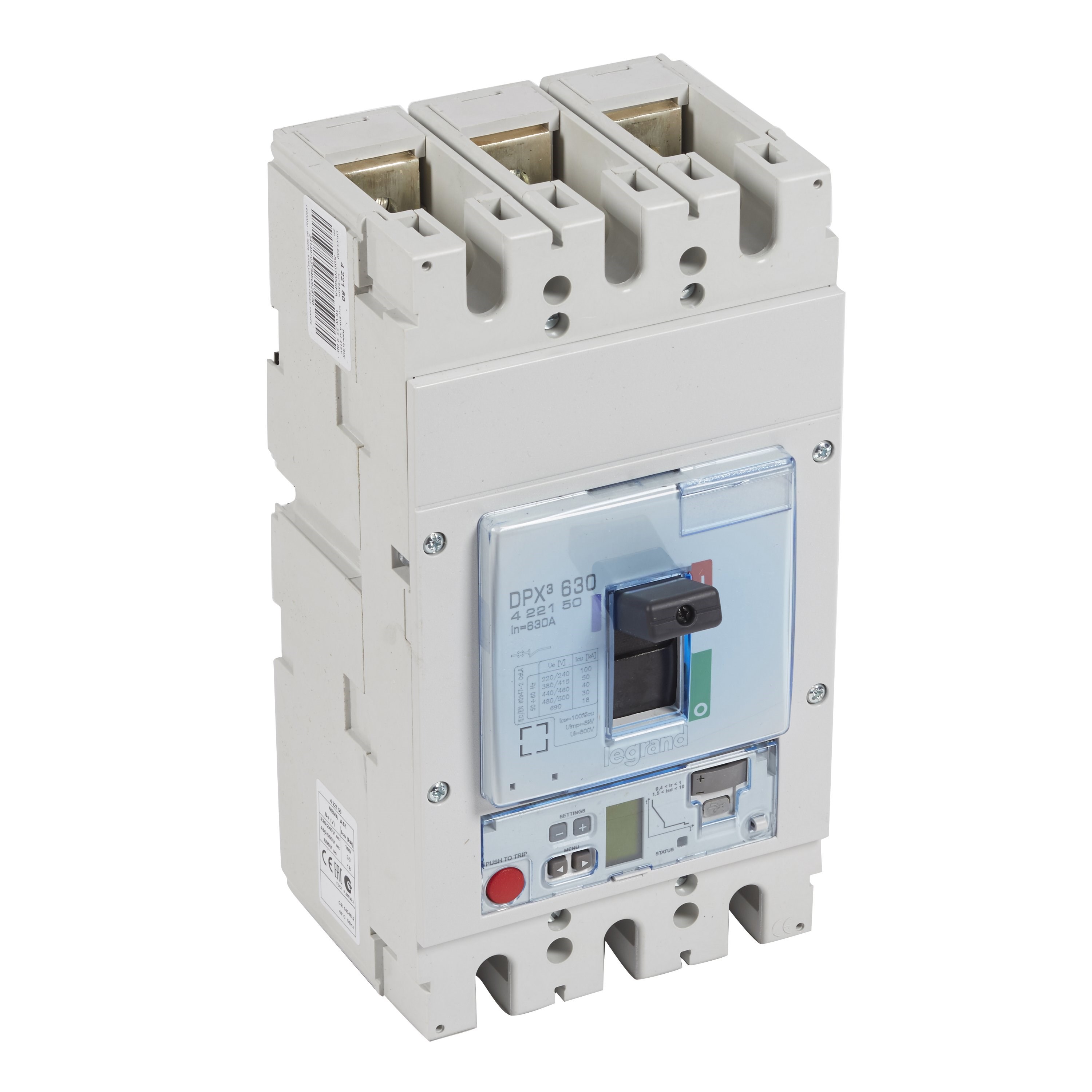 LEGRAND 422150Legrand DPX3 630 Kompakt Şalter - Elektronik Sg Versiyon - 3 kutup - Icu(kA) 50 - In(A) 630Legrand DPX3 630 Kompakt Şalter - Elektronik Sg Versiyon - 3{ubercoelektromarket}