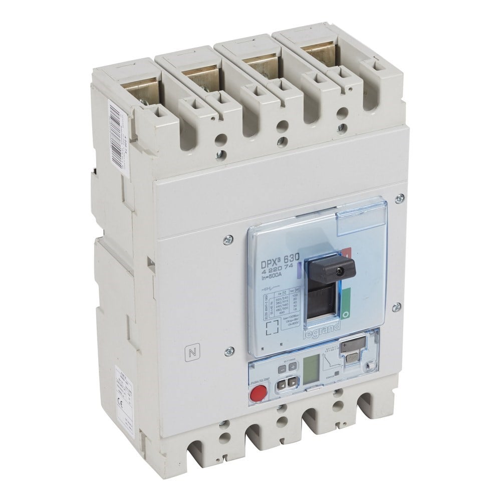 LEGRAND 422074Legrand DPX3 630 Kompakt Şalter - Elektronik S2 Versiyon - 4 kutup - Icu(kA) 50 - In(A) 500Legrand DPX3 630 Kompakt Şalter - Elektronik S2 Versiyon - 4{ubercoelektromarket}
