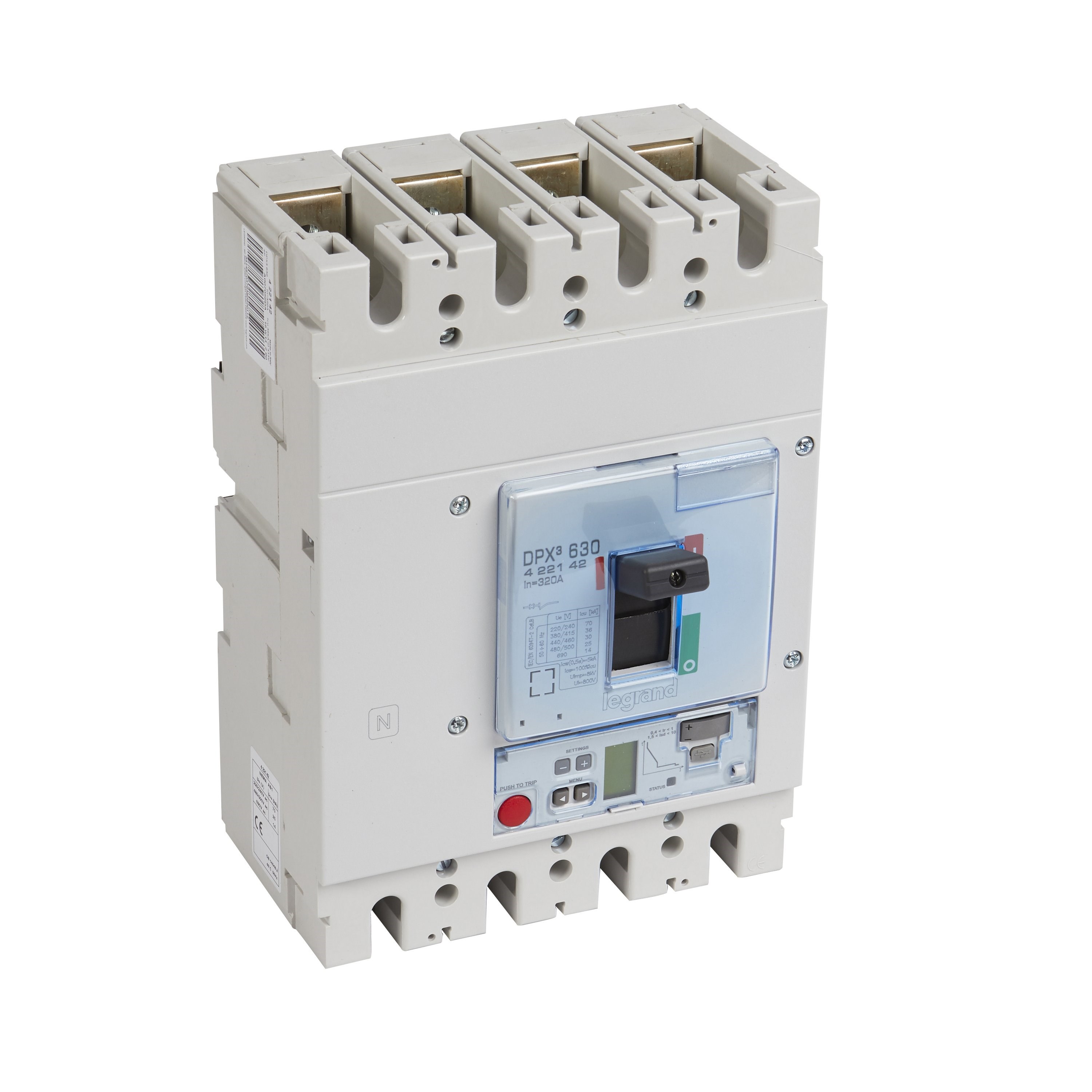 LEGRAND 422142Legrand DPX3 630 Kompakt Şalter - Elektronik Sg Versiyon - 4 kutup - Icu(kA) 36 - In(A) 320Legrand DPX3 630 Kompakt Şalter - Elektronik Sg Versiyon - 4{ubercoelektromarket}