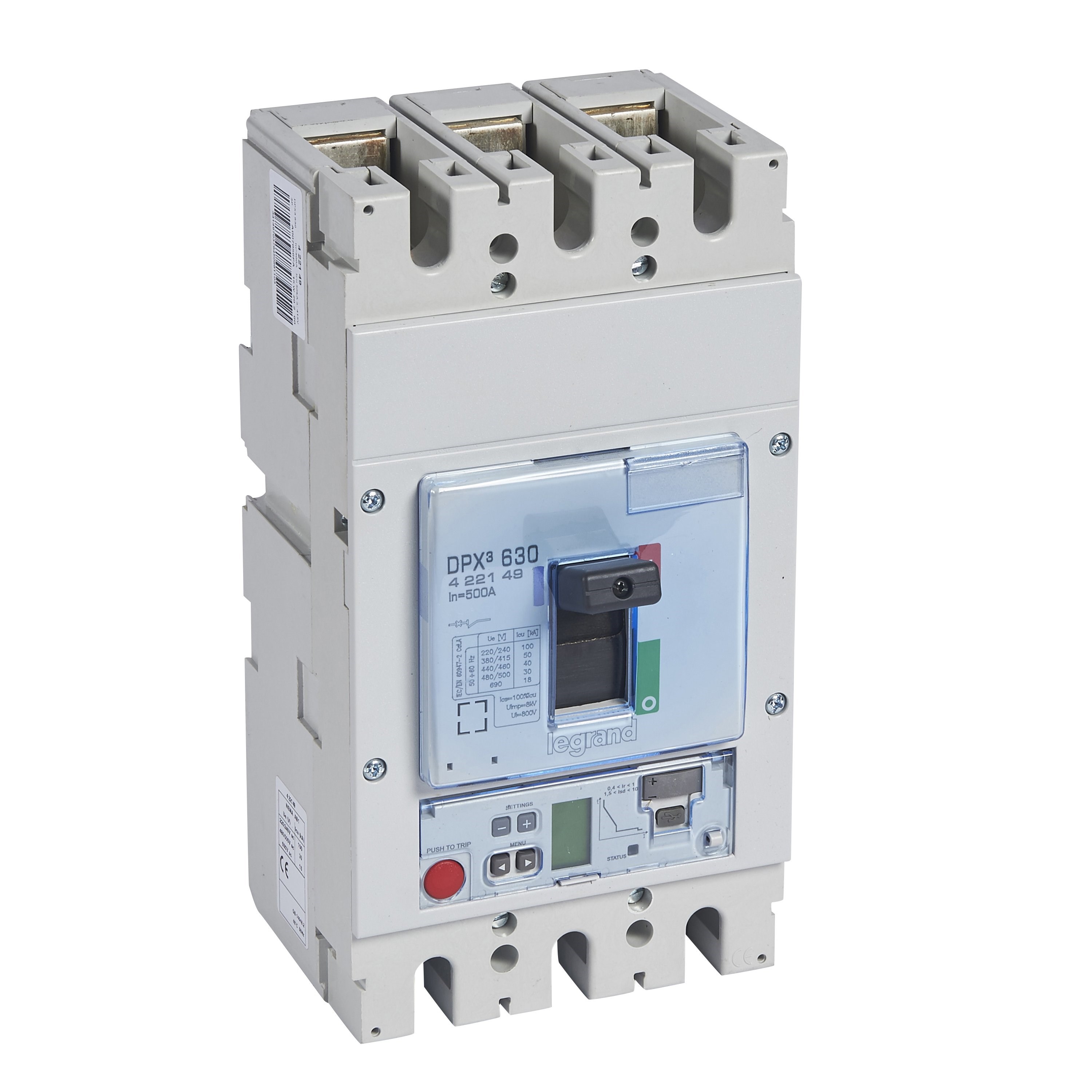 LEGRAND 422149Legrand DPX3 630 Kompakt Şalter - Elektronik Sg Versiyon - 3 kutup - Icu(kA) 50 - In(A) 500Legrand DPX3 630 Kompakt Şalter - Elektronik Sg Versiyon - 3{ubercoelektromarket}