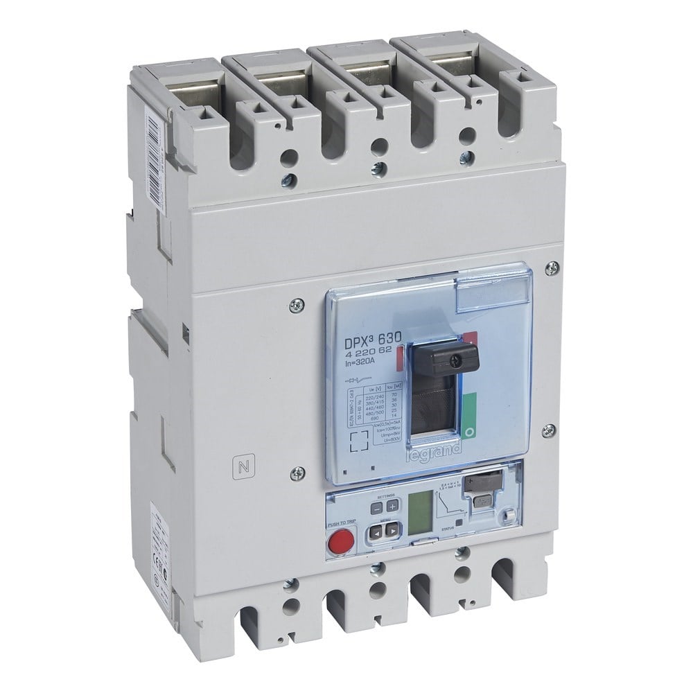 LEGRAND 422062Legrand DPX3 630 Kompakt Şalter - Elektronik S2 Versiyon - 4 kutup - Icu(kA) 36 - In(A) 320Legrand DPX3 630 Kompakt Şalter - Elektronik S2 Versiyon - 4{ubercoelektromarket}