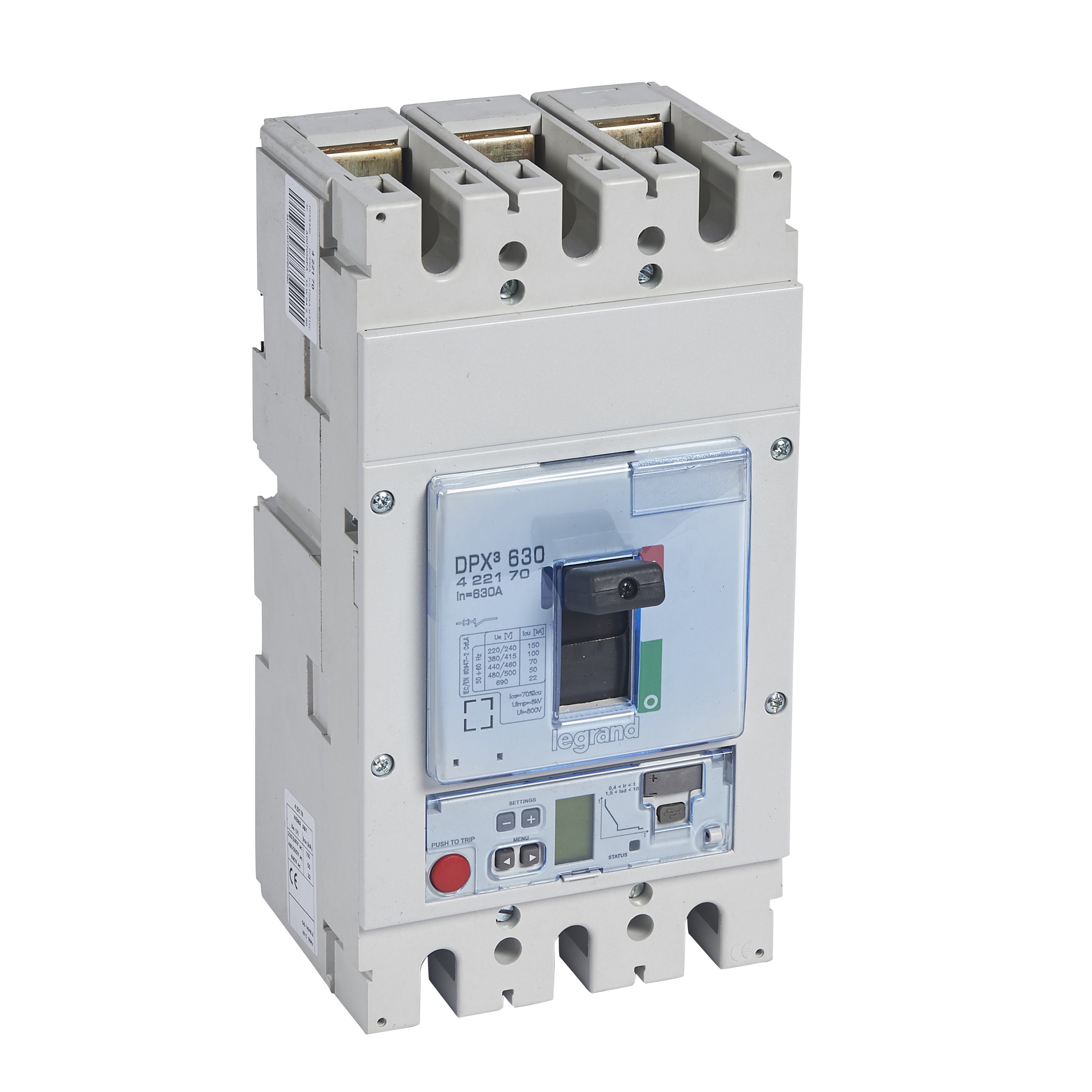 LEGRAND 422170Legrand DPX3 630 Kompakt Şalter - Elektronik Sg Versiyon - 3 kutup - Icu(kA) 100 - In(A) 630Legrand DPX3 630 Kompakt Şalter - Elektronik Sg Versiyon - 3{ubercoelektromarket}