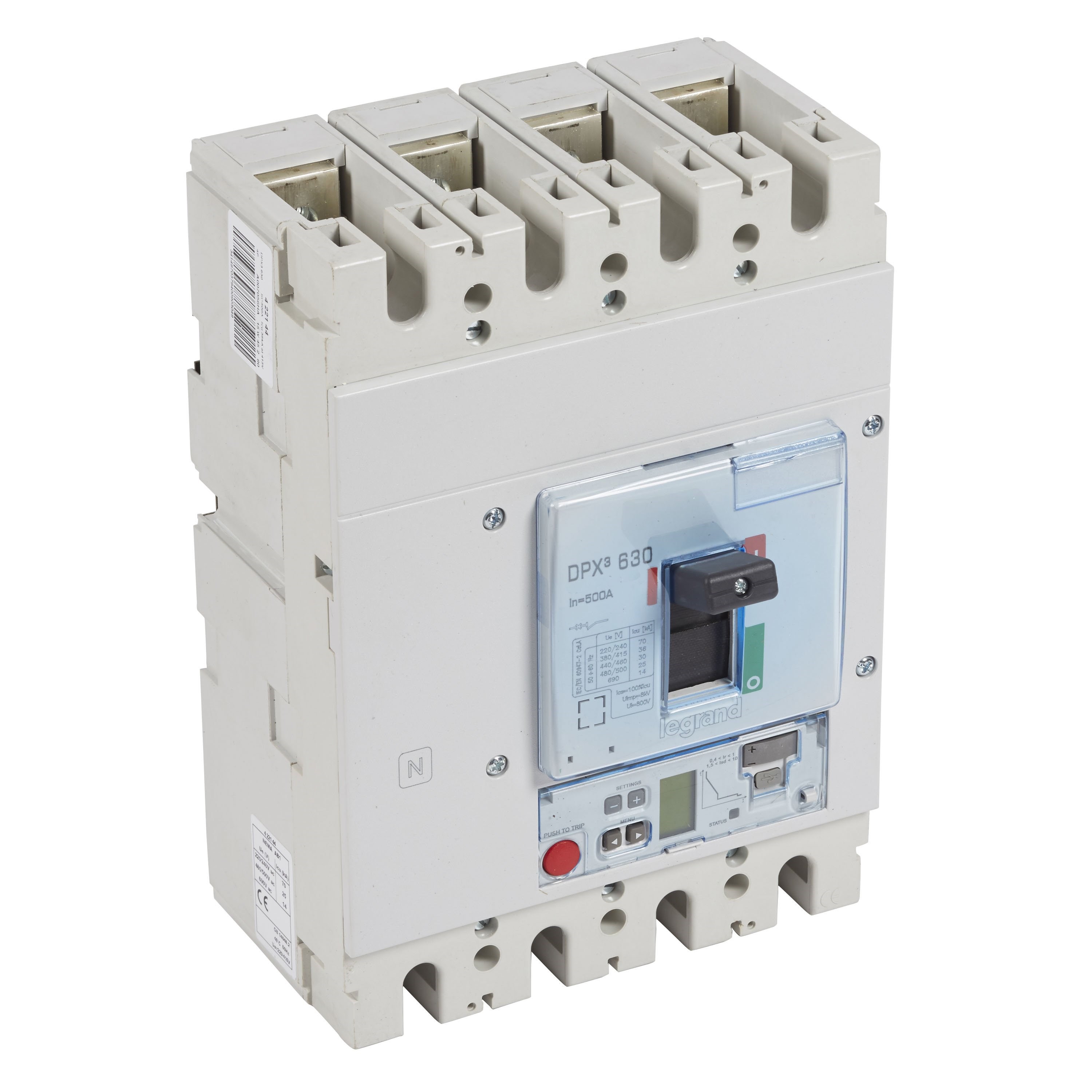 LEGRAND 422162Legrand DPX3 630 Kompakt Şalter - Elektronik Sg Versiyon - 4 kutup - Icu(kA) 70 - In(A) 320Legrand DPX3 630 Kompakt Şalter - Elektronik Sg Versiyon - 4{ubercoelektromarket}
