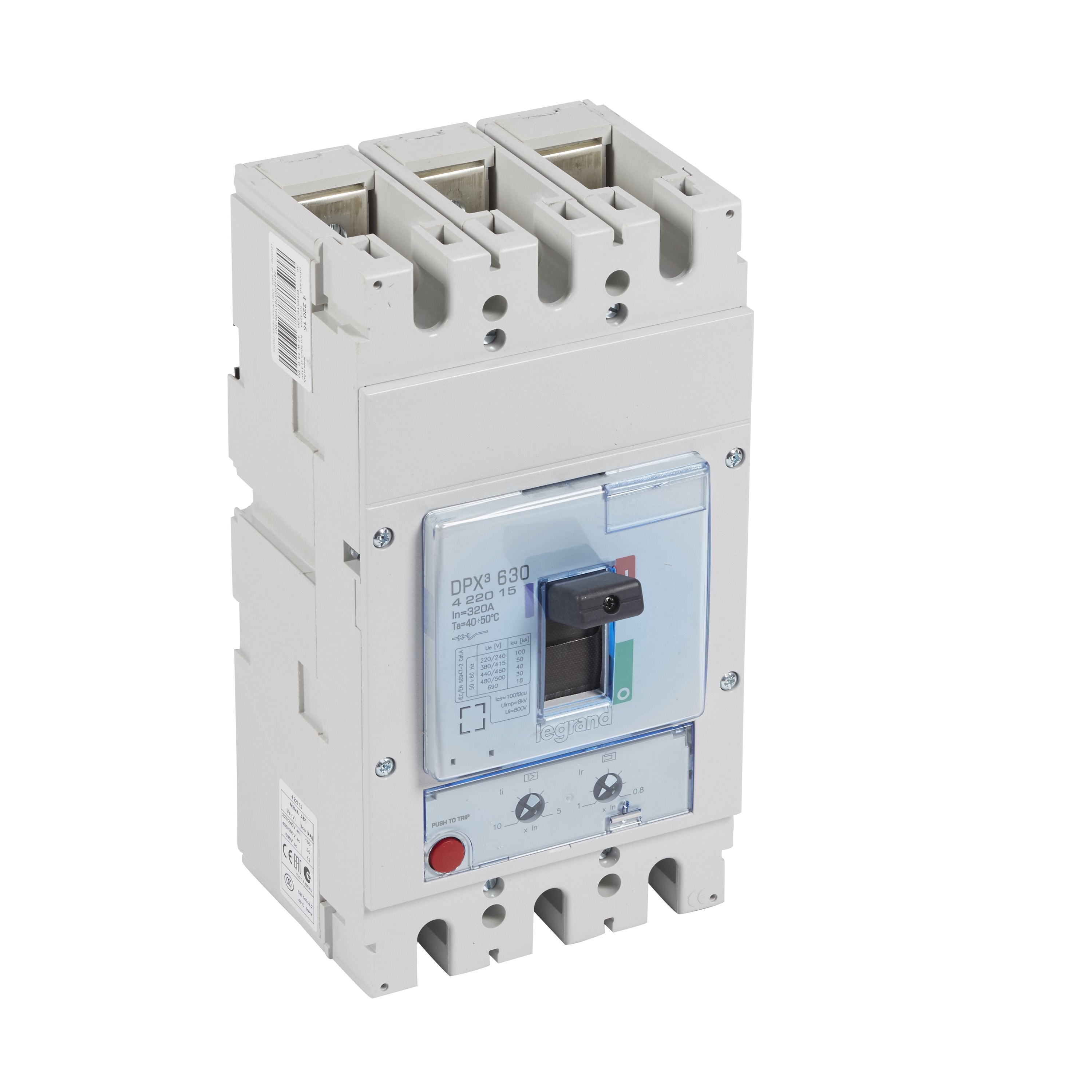 LEGRAND 422015Legrand DPX3 630 Kompakt Şalter - Termik manyetik şalter - 3 kutup - Icu(kA) 50 - In(A) 320Legrand DPX3 630 Kompakt Şalter - Termik manyetik şalter - 3{ubercoelektromarket}