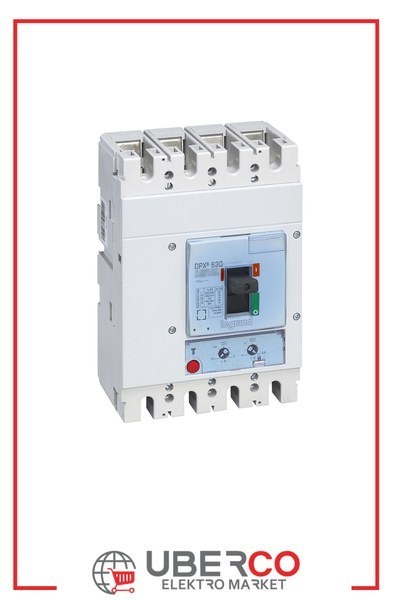 LEGRAND 422049Legrand DPX3 630 Kompakt Şalter - Termik manyetik şalter - 4 kutup - Icu(kA) 100 - In(A) 400Legrand DPX3 630 Kompakt Şalter - Termik manyetik şalter - 4{ubercoelektromarket}