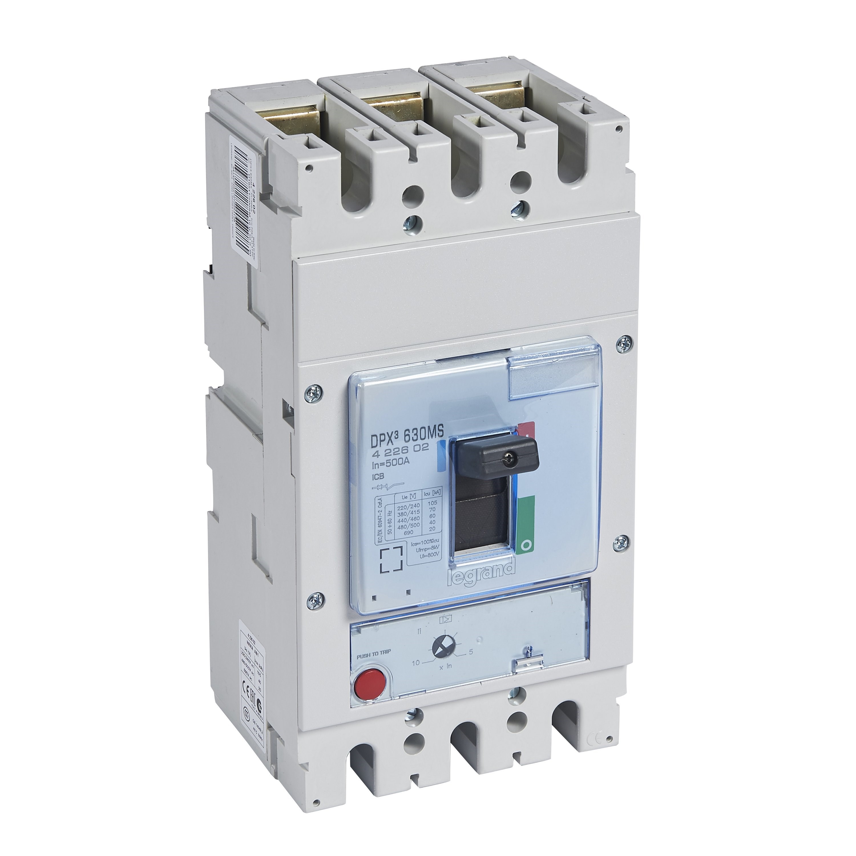 LEGRAND 422602Legrand DPX3 Sadece Manyetik Korumalı Şalter - DPX3 630 - 3 kutup - Icu(kA) 70 - In(A) 500Legrand DPX3 Sadece Manyetik Korumalı Şalter - DPX3 630 - 3{ubercoelektromarket}