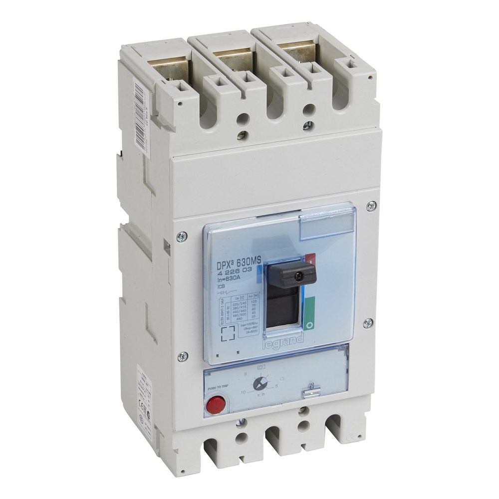 LEGRAND 422603Legrand DPX3 Sadece Manyetik Korumalı Şalter - DPX3 630 - 3 kutup - Icu(kA) 70 - In(A) 630Legrand DPX3 Sadece Manyetik Korumalı Şalter - DPX3 630 - 3{ubercoelektromarket}