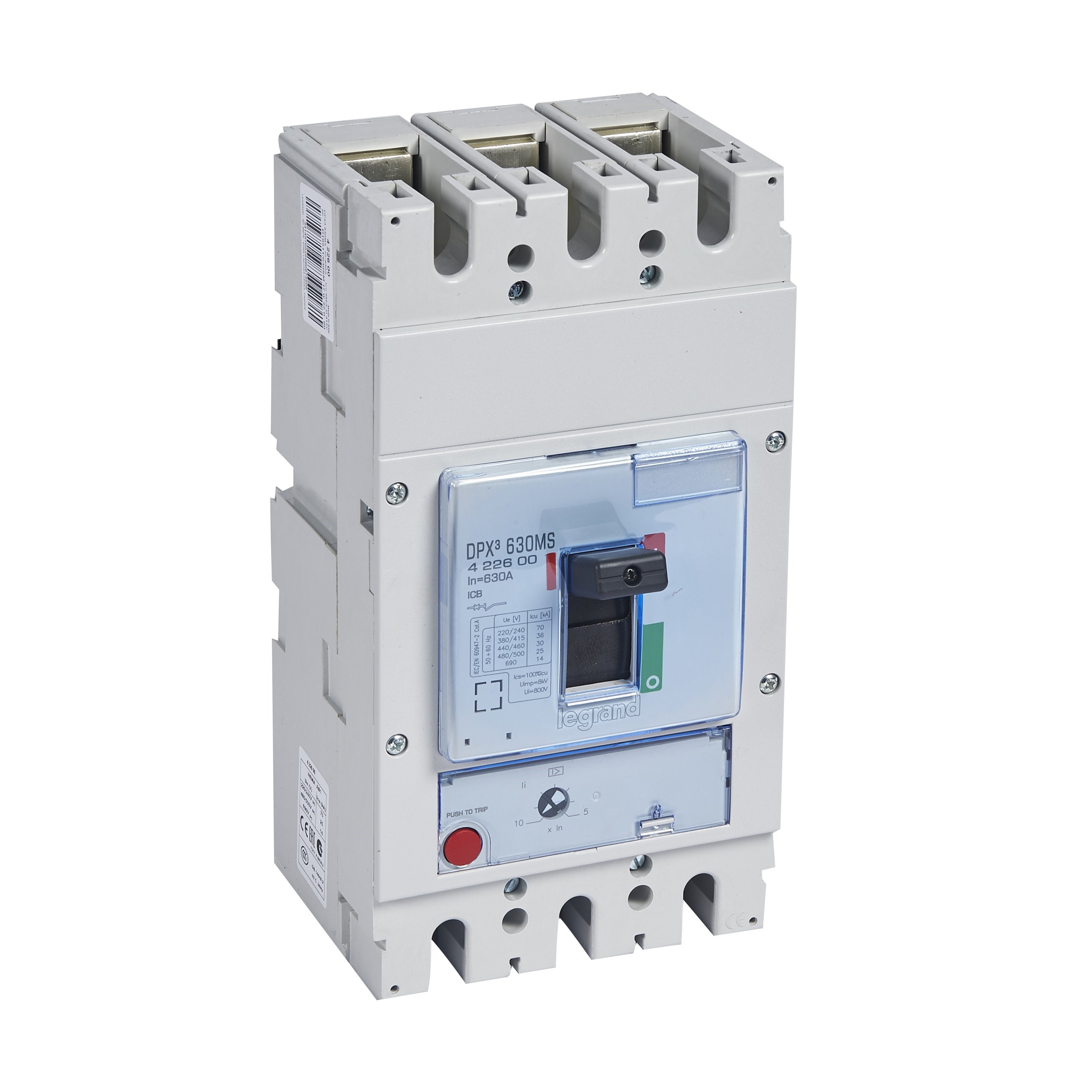LEGRAND 422600Legrand DPX3 Sadece Manyetik Korumalı Şalter - DPX3 630 - 3 kutup - Icu(kA) 36 - In(A) 630Legrand DPX3 Sadece Manyetik Korumalı Şalter - DPX3 630 - 3{ubercoelektromarket}