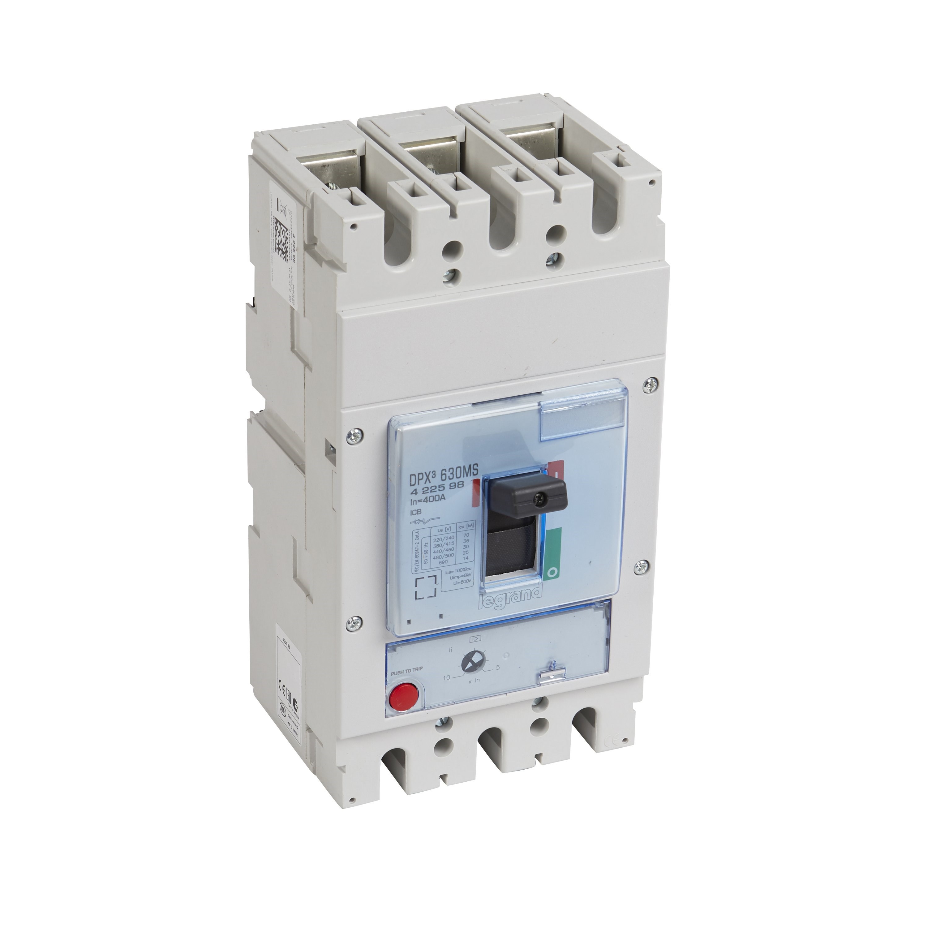 LEGRAND 422598Legrand DPX3 Sadece Manyetik Korumalı Şalter - DPX3 630 - 3 kutup - Icu(kA) 36 - In(A) 400Legrand DPX3 Sadece Manyetik Korumalı Şalter - DPX3 630 - 3{ubercoelektromarket}