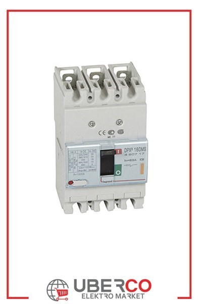 LEGRAND 420717Legrand DPX3 Sadece Manyetik Korumalı Şalter - DPX3 160 - 3 kutup - Icu(kA) 25 - In(A) 63Legrand DPX3 Sadece Manyetik Korumalı Şalter - DPX3 160 - 3{ubercoelektromarket}