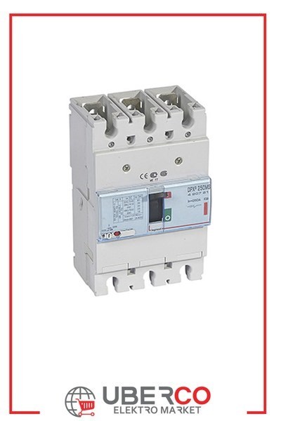 LEGRAND 420721Legrand DPX3 Sadece Manyetik Korumalı Şalter - DPX3 250 - 3 kutup - Icu(kA) 36 - In(A) 250Legrand DPX3 Sadece Manyetik Korumalı Şalter - DPX3 250 - 3{ubercoelektromarket}