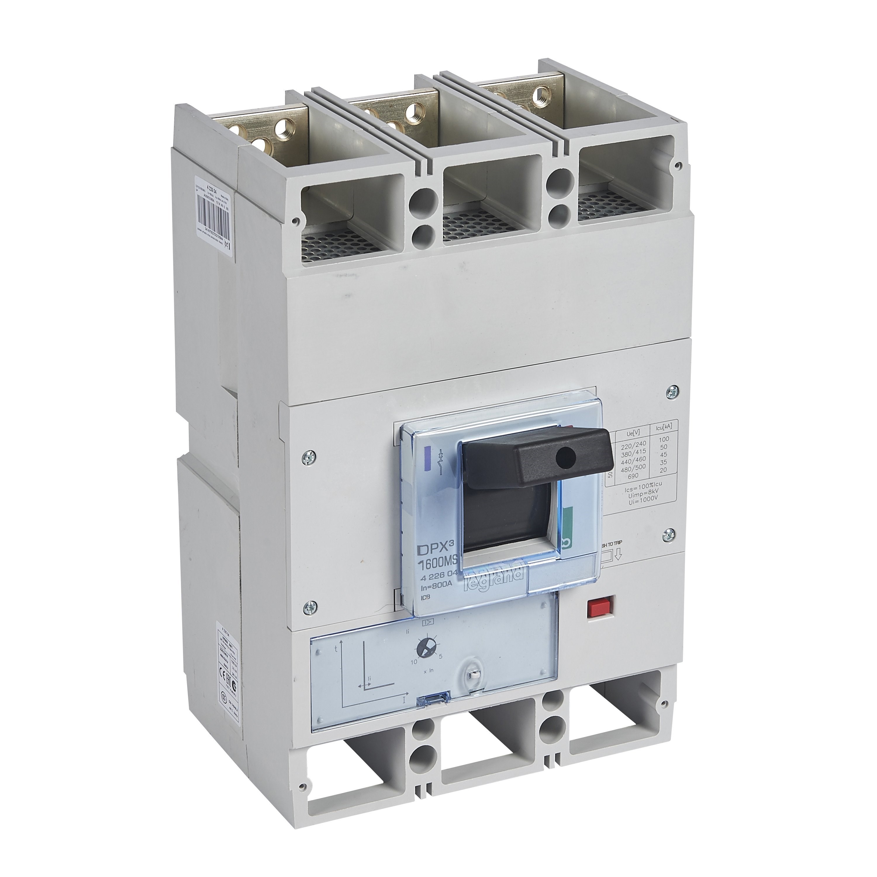 LEGRAND 422604Legrand DPX3 Sadece Manyetik Korumalı Şalter - DPX3 1600 - 3 kutup - Icu(kA) 50 - In(A) 800Legrand DPX3 Sadece Manyetik Korumalı Şalter - DPX3 1600 - 3{ubercoelektromarket}