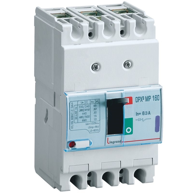 LEGRAND 420713Legrand DPX3 Sadece Manyetik Korumalı Şalter - DPX3 160 - 3 kutup - Icu(kA) 16 - In(A) 63Legrand DPX3 Sadece Manyetik Korumalı Şalter - DPX3 160 - 3{ubercoelektromarket}
