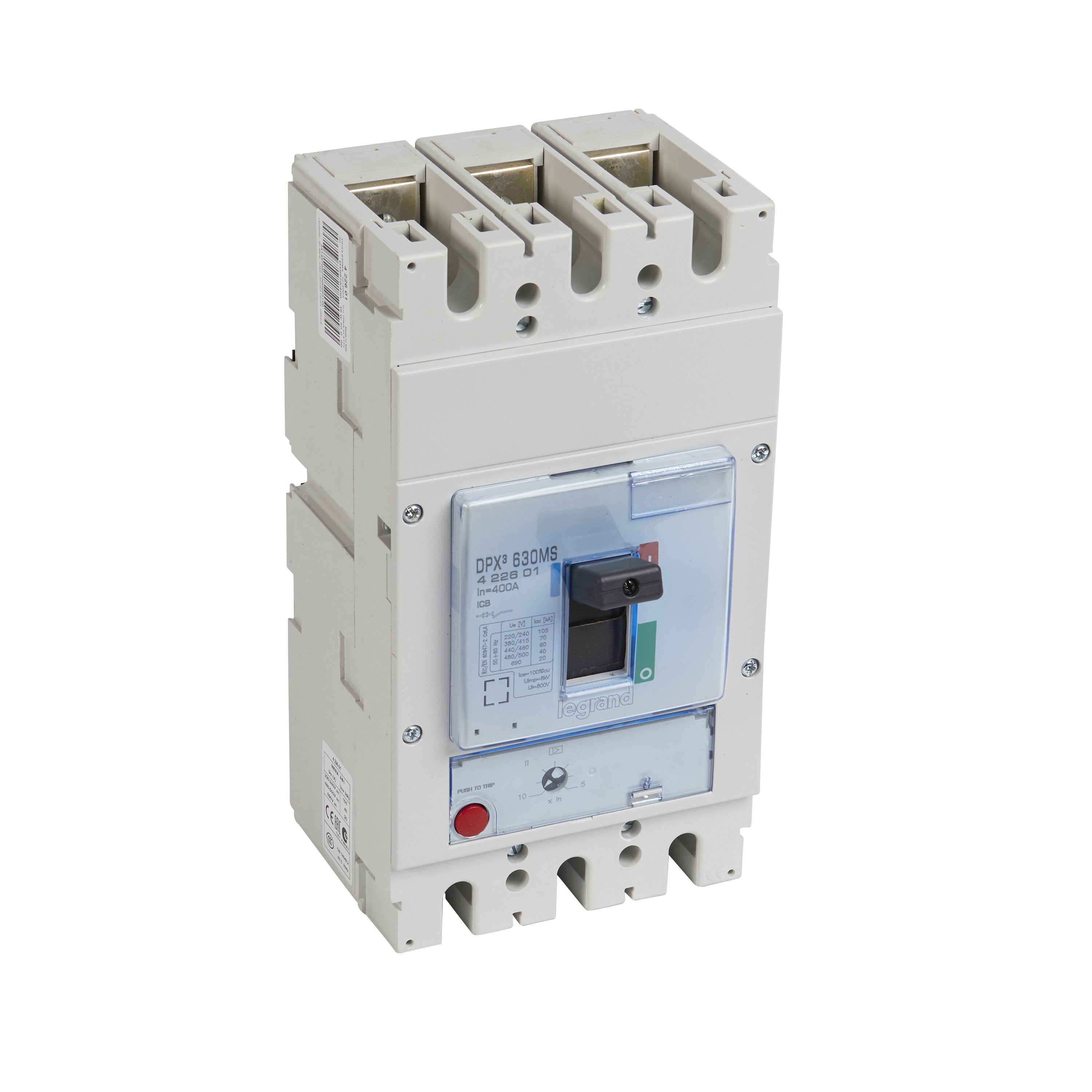 LEGRAND 422601Legrand DPX3 Sadece Manyetik Korumalı Şalter - DPX3 630 - 3 kutup - Icu(kA) 70 - In(A) 400Legrand DPX3 Sadece Manyetik Korumalı Şalter - DPX3 630 - 3{ubercoelektromarket}