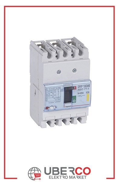 LEGRAND 420711Legrand DPX3 Sadece Manyetik Korumalı Şalter - DPX3 160 - 3 kutup - Icu(kA) 16 - In(A) 25Legrand DPX3 Sadece Manyetik Korumalı Şalter - DPX3 160 - 3{ubercoelektromarket}