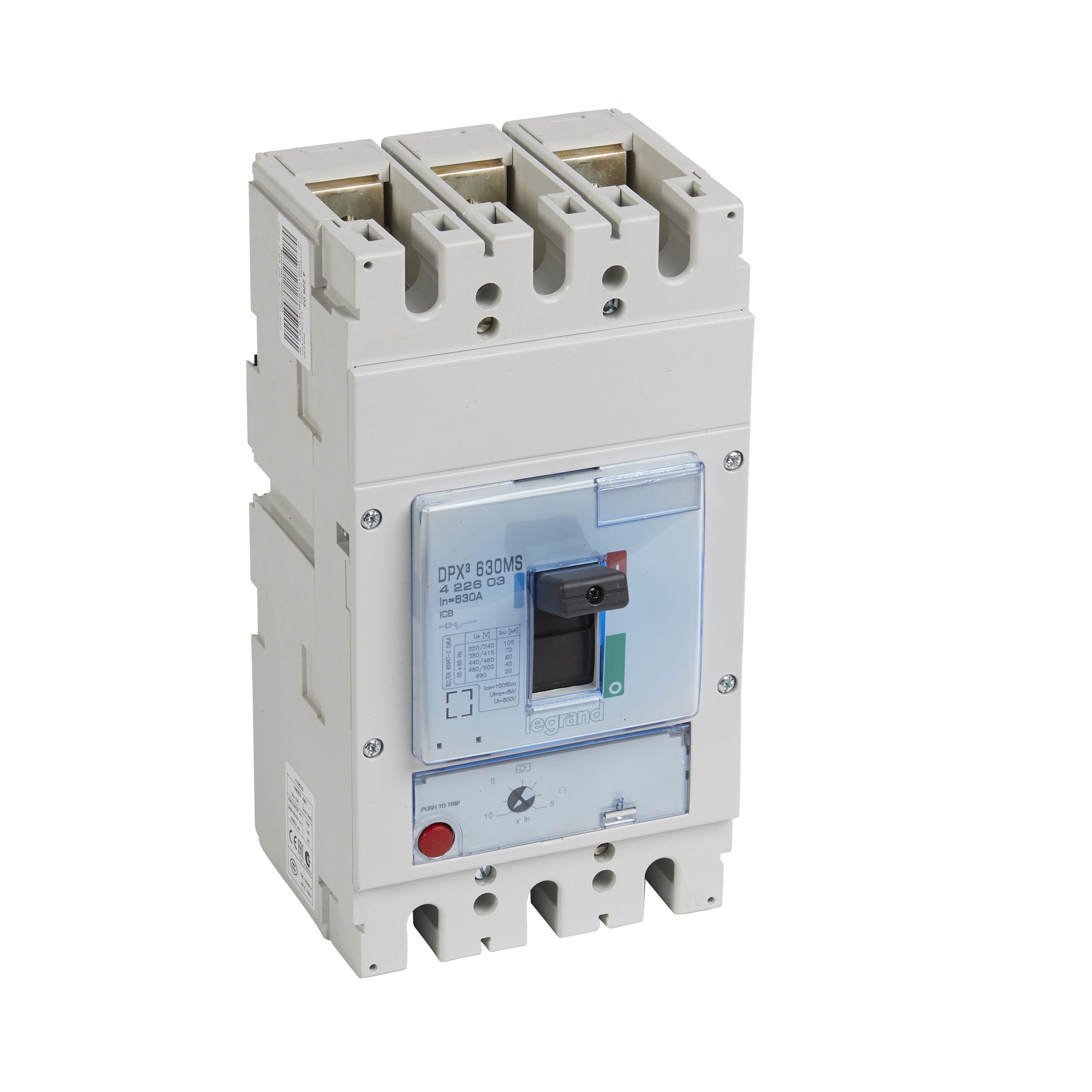 LEGRAND 422603Legrand DPX3 Sadece Manyetik Korumalı Şalter - DPX3 630 - 3 kutup - Icu(kA) 70 - In(A) 630Legrand DPX3 Sadece Manyetik Korumalı Şalter - DPX3 630 - 3{ubercoelektromarket}