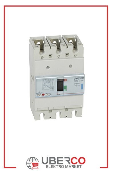 LEGRAND 420724Legrand DPX3 Sadece Manyetik Korumalı Şalter - DPX3 250 - 3 kutup - Icu(kA) 70 - In(A) 200Legrand DPX3 Sadece Manyetik Korumalı Şalter - DPX3 250 - 3{ubercoelektromarket}