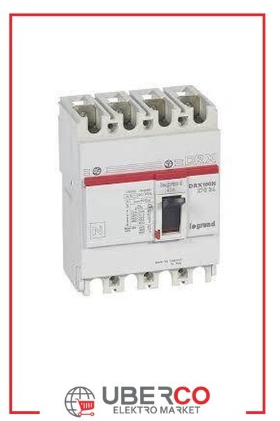LEGRAND 027034Legrand DRX Kompakt Şalter - DRX 125 - Icu(kA): 20 kA - In(A): 40 - Kutup: 4KLegrand DRX Kompakt Şalter - DRX 125 - Icu(kA): 20 kA{ubercoelektromarket}