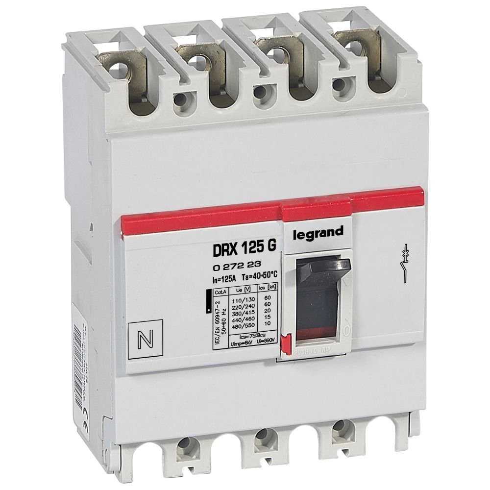 LEGRAND 027223Legrand DRX Kompakt Şalter - DRX 125 - Icu(kA): 20 kA - In(A): 125 - Kutup: 4KLegrand DRX Kompakt Şalter - DRX 125 - Icu(kA): 20 kA{ubercoelektromarket}