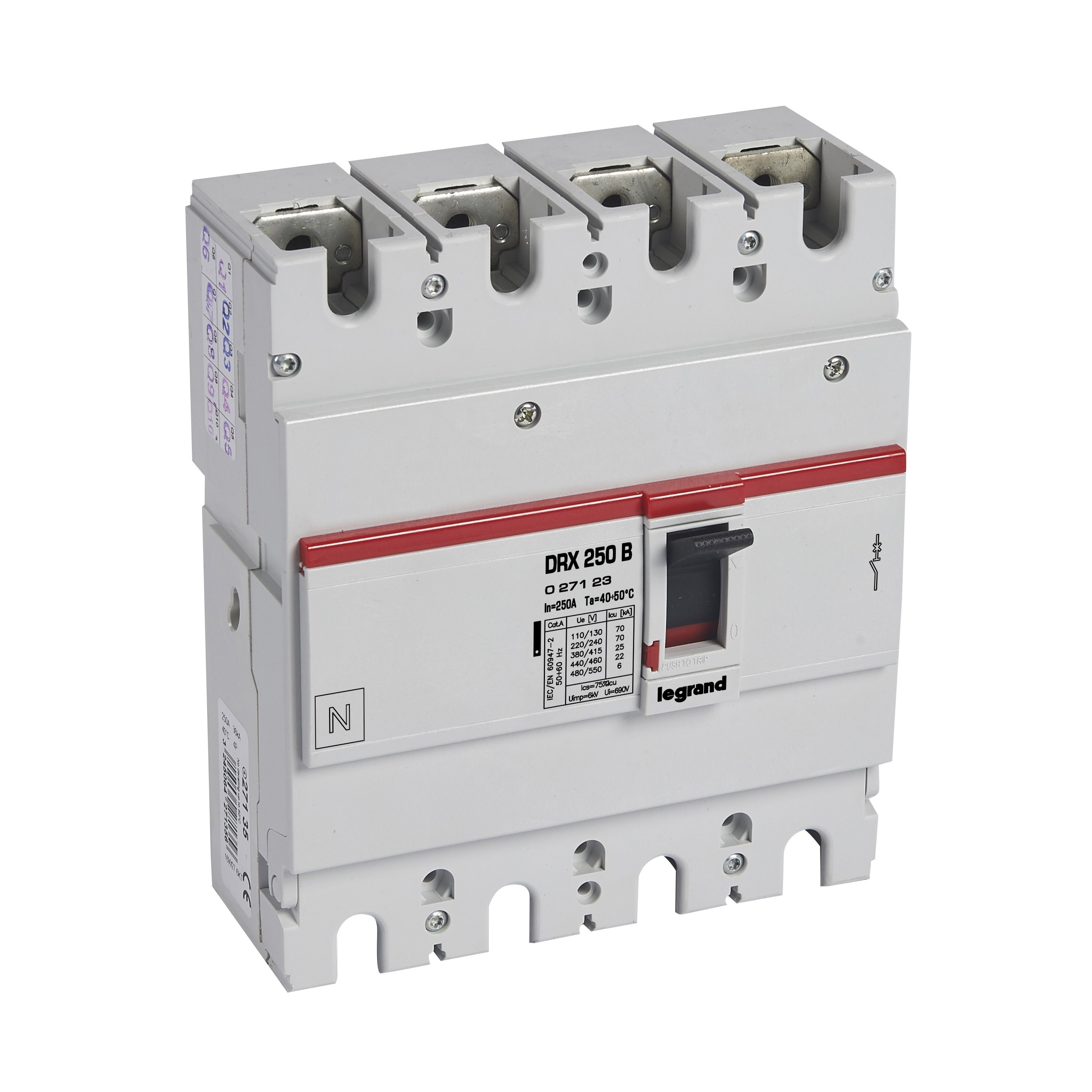 LEGRAND 027123Legrand DRX Kompakt Şalter - DRX 250 - Icu(kA): 25 kA - In(A): 250 - Kutup: 4KLegrand DRX Kompakt Şalter - DRX 250 - Icu(kA): 25 kA{ubercoelektromarket}
