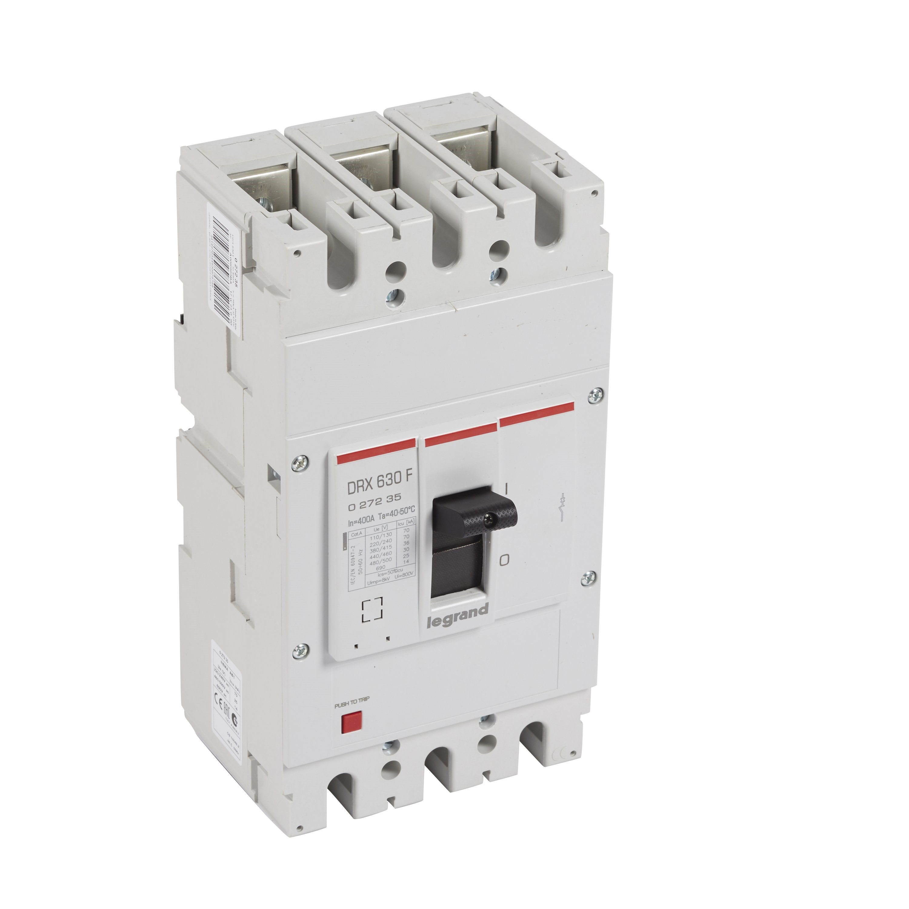 LEGRAND 027235Legrand DRX Kompakt Şalter - DRX 630 - Icu(kA): 36 kA - In(A): 400 - Kutup: 3KLegrand DRX Kompakt Şalter - DRX 630 - Icu(kA): 36 kA{ubercoelektromarket}