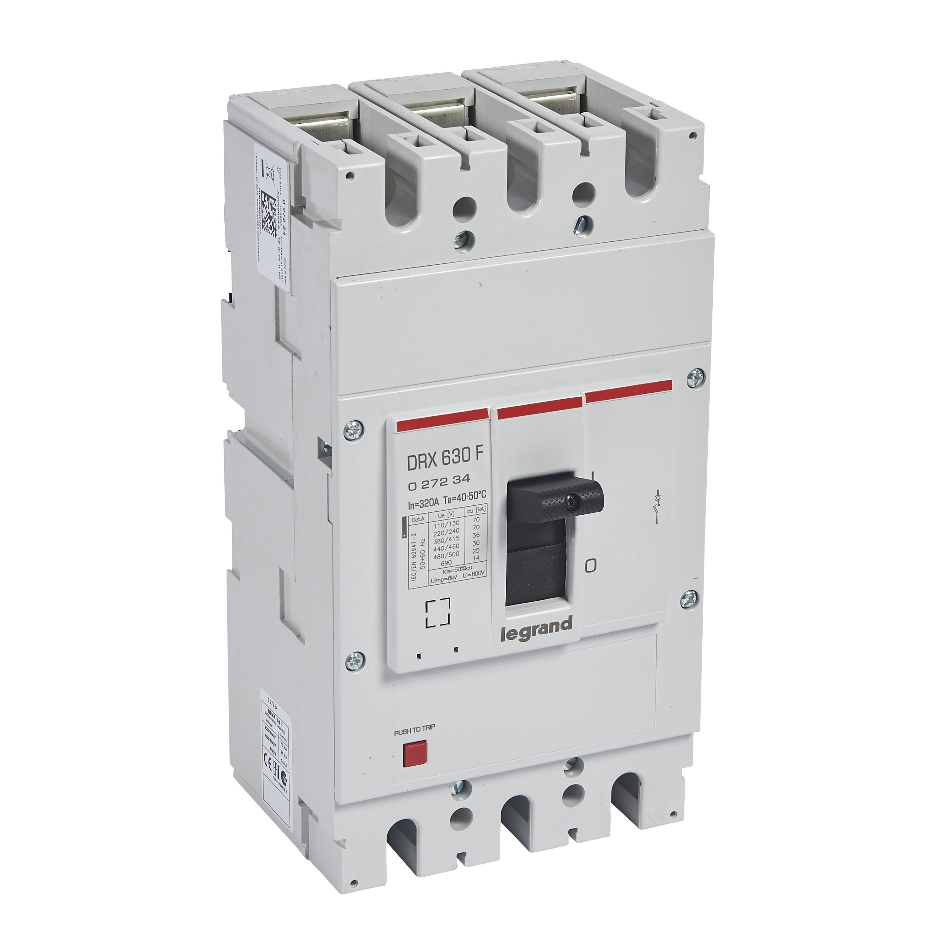 LEGRAND 027234Legrand DRX Kompakt Şalter - DRX 630 - Icu(kA): 36 kA - In(A): 320 - Kutup: 3KLegrand DRX Kompakt Şalter - DRX 630 - Icu(kA): 36 kA{ubercoelektromarket}