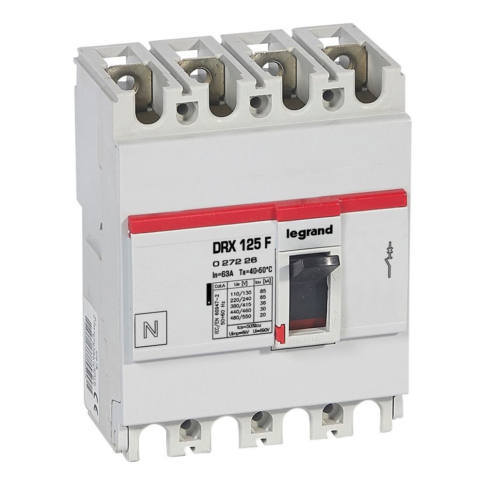 LEGRAND 027072Legrand DRX125 Sabit 4P 25A 36KALegrand DRX125 Sabit 4P 25A 36KA{ubercoelektromarket}