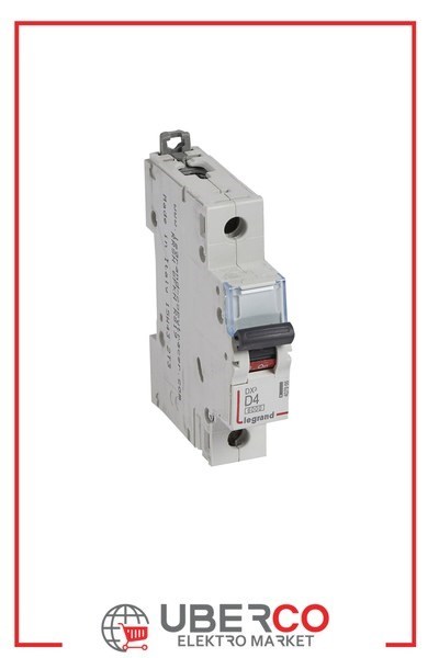LEGRAND 407966Legrand DX3 1P D4 6000A/10KALegrand DX3 1P D4 6000A-10KA{ubercoelektromarket}